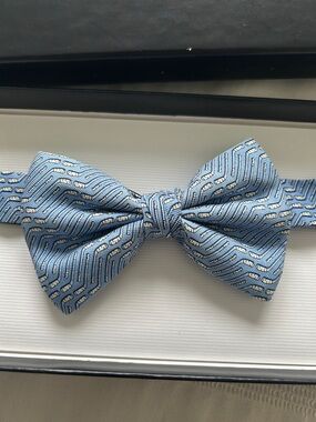 Boys Bow Tie Hockey Geo Pattern